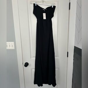Cupshe Black Strapless Maxi Dress